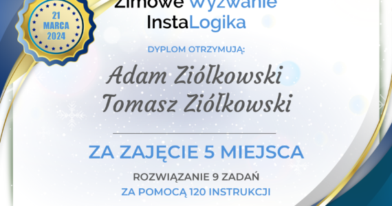 Sukces naszego ucznia Adama Ziółkowskiego