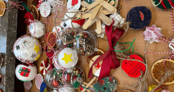 Ozdoby choinkowe klasy 6a